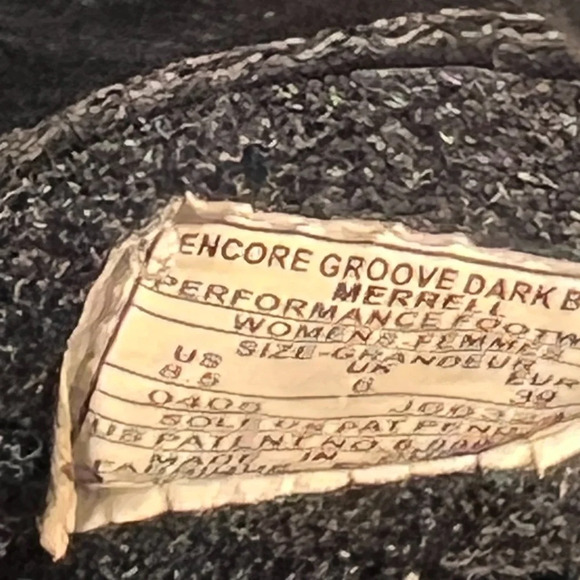 Merrell Womens Shoes Sz 8.5 Encore Groove Mules Slip On Clogs Dark Brown Cushion - Picture 12 of 12